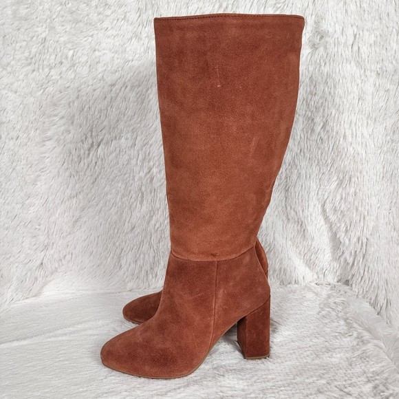 ASOS Design Wide Fit Comet Suede Boots (Fits Size 7.5) - Picture 4 of 8